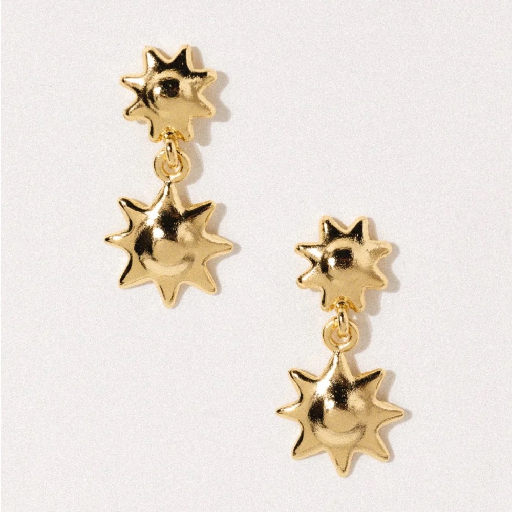 Child of wild Solana sun drop dangle earrings statement sun earrings sun jewelry